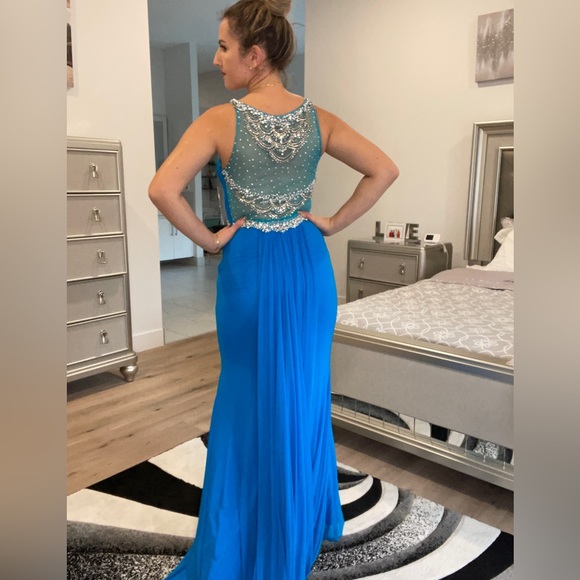 Tiffany Rhinestone Mermaid Dress - Picture 6 of 12